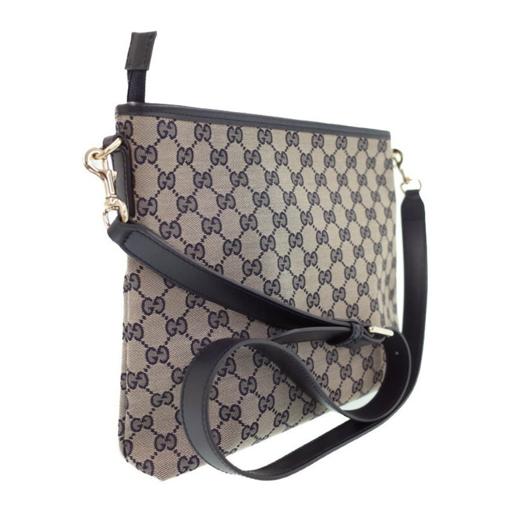Gucci Web Messenger GG Canvas Beige Blue Bag